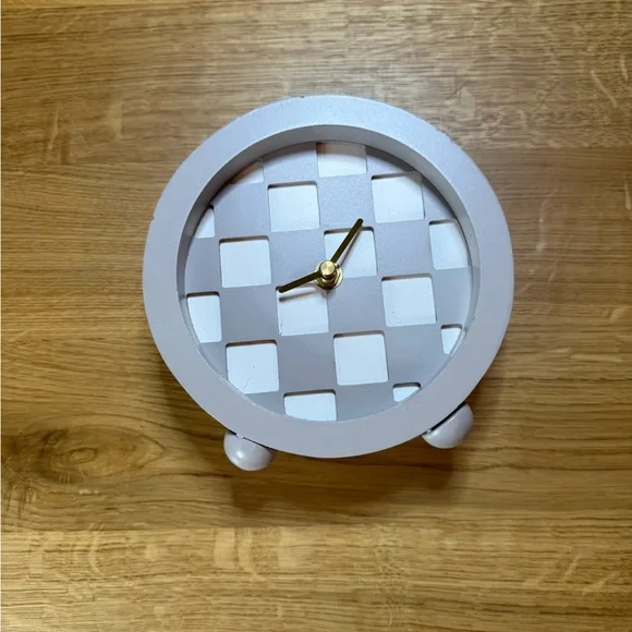 White and Gray desk Clock