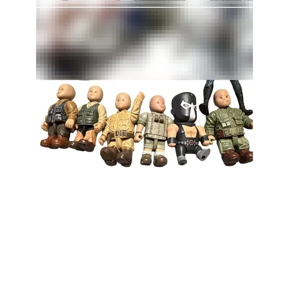 Mighty World Figures Lot Soldiers Military People Villain Figures