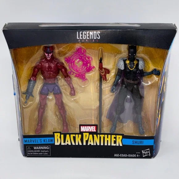 Marvel Legends Black Panther Shuri Marvel's Klaw 2 Pack Hasbro 2017 Sealed