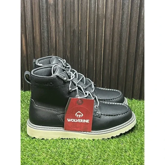 Size 7.5 M - Wolverine Trade Wedge UL Men's Black Leather 6