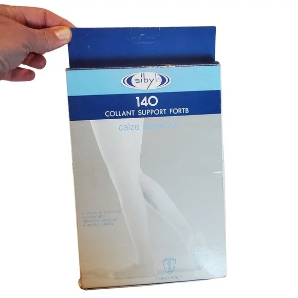 Sibyl 140 Collant Support Fortb Maternity Compression Tights Italy Size III Nude