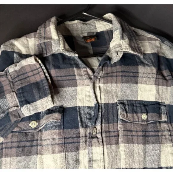 Nike 6.0 Flannel Mens L Plaid Button Long Sleeve Shirt