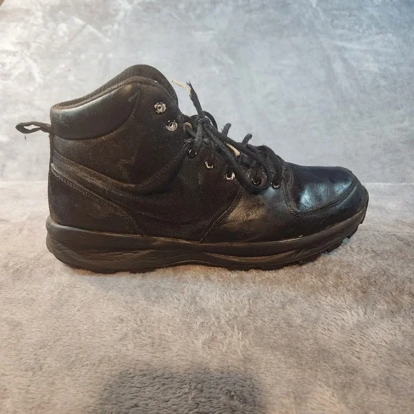 Nike Boots Mens 12.5 Black Manoa Leather ACG Hiking 456975-001 Gorpcore