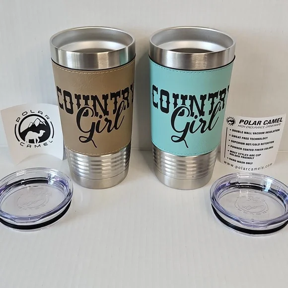 Polar Camel COUNTRY GIRL Tumblers, Set Of 2