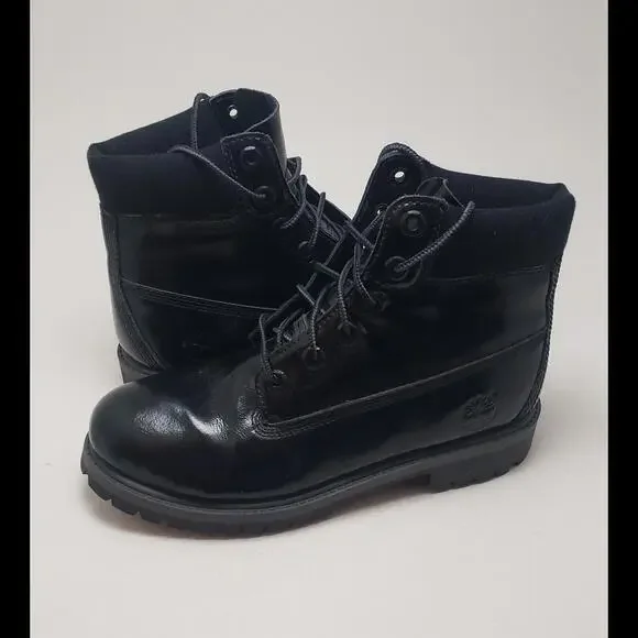 Mens Timberland 6 inch Premium Waterproof Black Leather Boots 3794A 4030 Size 6