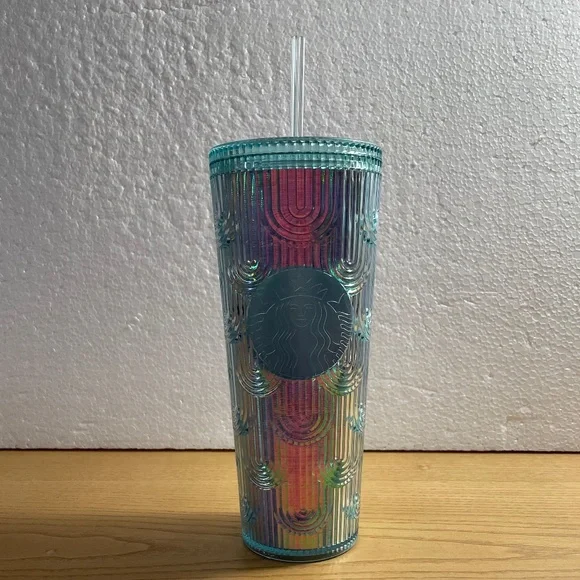 Starbucks Spring 2022 Tumbler Iridescent Mermaid Scale Design Limited Ed Retired