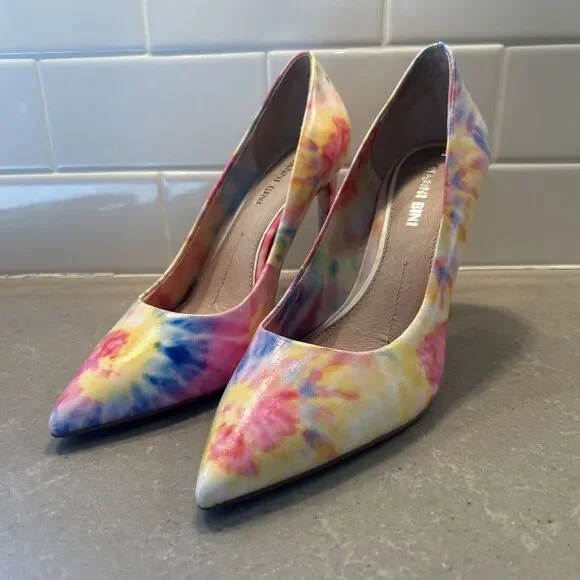 Women’s‎ Gianni Bini Heels Pumps Tie Dye Design Sz 6M EUC