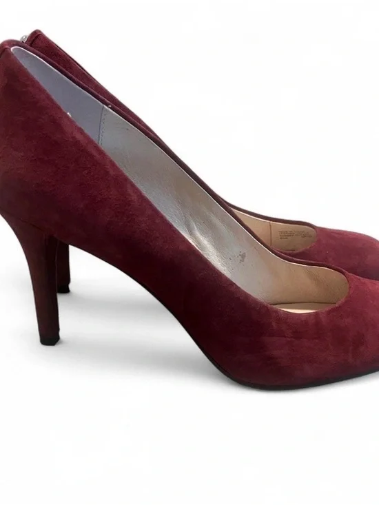 Michael Kors Wine‎ Suede High Heel Pumps
