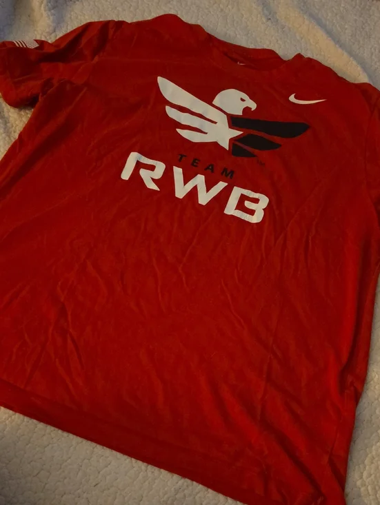 Nike Red Team RWB Graphic T-Shirt with White Accents