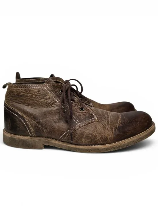 Bed Stu Draco Chukka Ankle Boots Mens Distressed Leather Retro Steam Punk 10.5