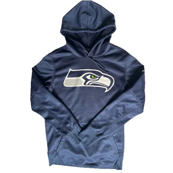 Nike Dri Fit Seattle Seahawks Hoodie Sweatshirt SIZE SMALL UNISEX