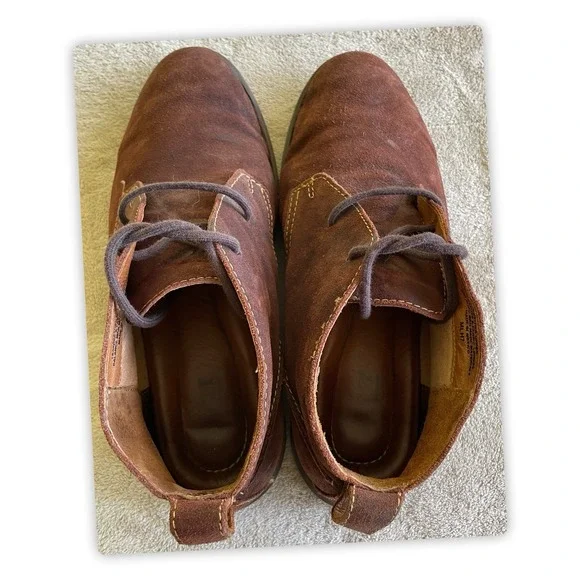 BORN H49906 Chukka‎ Boots MLH7 Brown Suede Leather Men 10/43 M/W