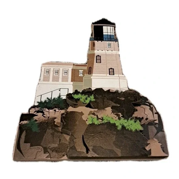 Vtg Sheila's Collectibles‎ Split Rock Lighthouse Self Sitter 1996