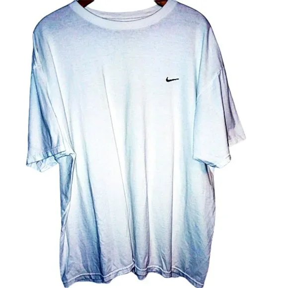 Nike Men's White T-Shirt Embroidered Swoosh Sz X-Large