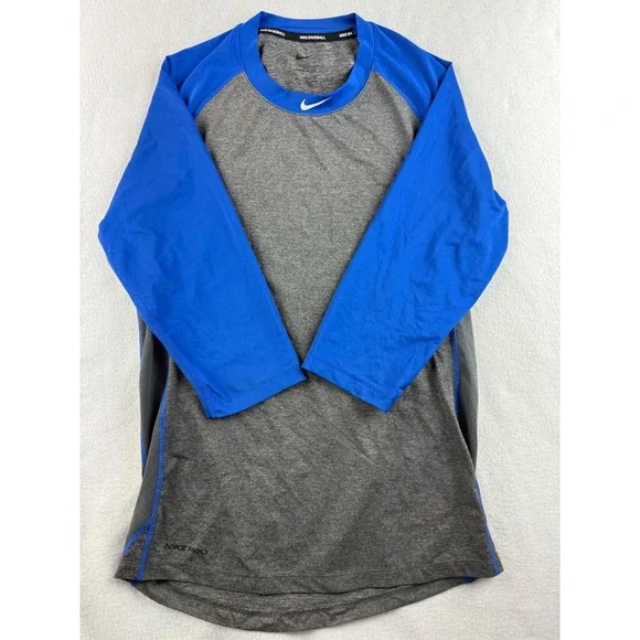 Nike Baseball Dri-FIT Long Sleeve Raglan Shirt Mens Training Top