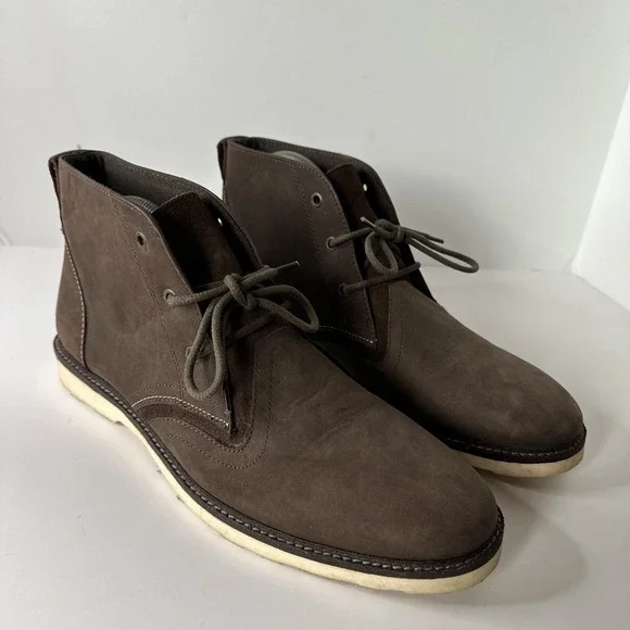 Crevo Memory Foam Cray 200 Low Chukka Boot Brown Men's Size 10.5 VERY GOOD‎
