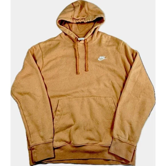 Nike Sportswear Club Fleece Pullover‎ Hoodie Orange Adult XL