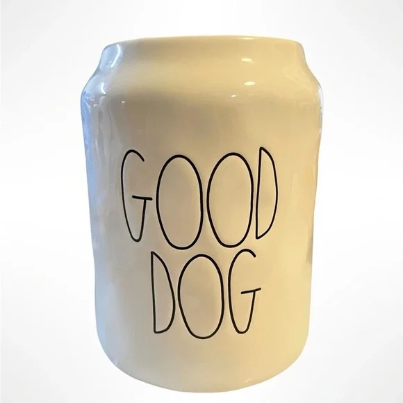 Rea Dunn Good Dog large Ceramic Treat Jar -‎ #farmhouse