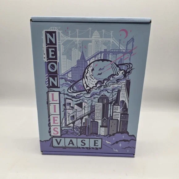 Fairyloot Neon Lies‎ Book Vase Faux Book Decor Fantasy Shelf Display