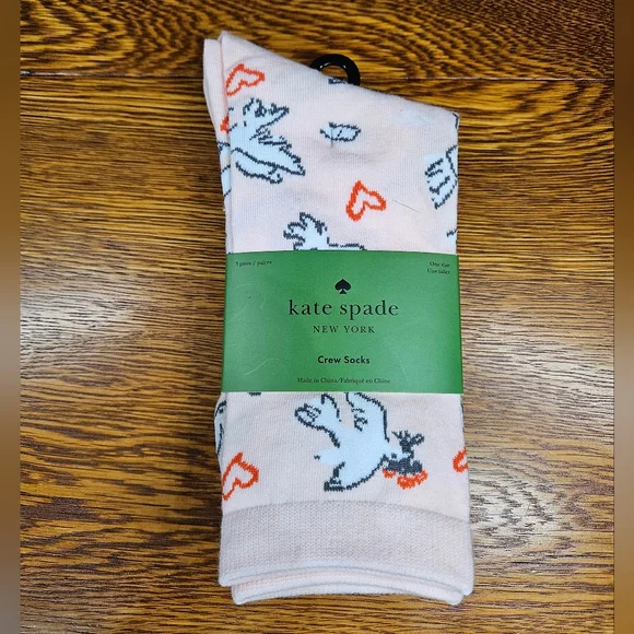 Kate Spade 3 Pack Crew Socks NWT