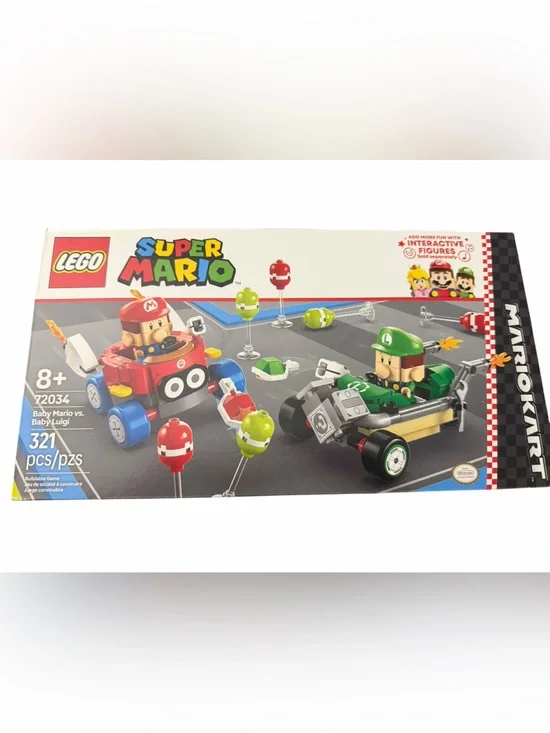 Lego Super Mario Kart Battle Set - Red, Green, Blue, Yellow Brand New
