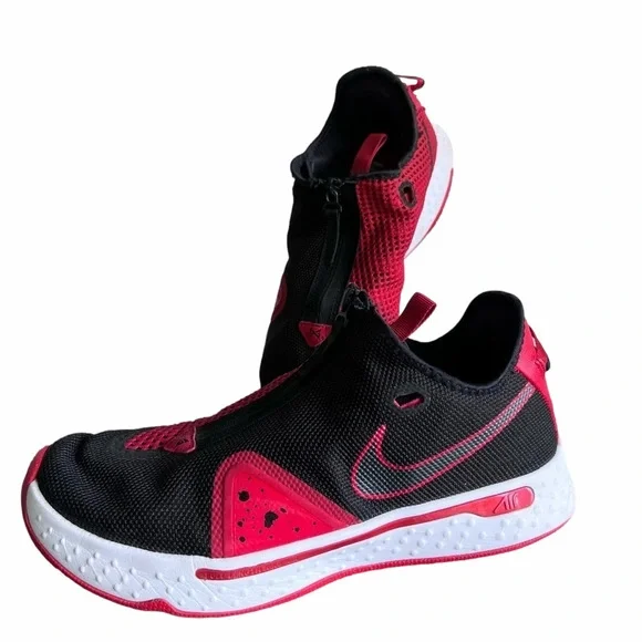 Nike Men's PG 4 Paul George University Red Black Shoe Size 11 #970