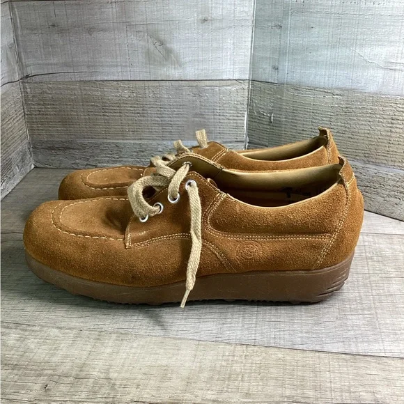 Vintage 1970's Grizzlies Brown Causal Chukka Style Shoes ‎ Men's 8 Women's 9.5