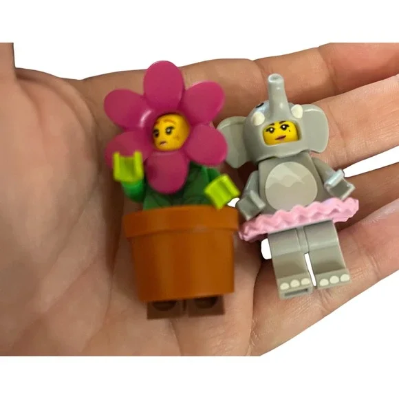 LEGO‎ Minifigures Series 18 Flower Pot Girl 71021 Elephant Girl 71021 Lot of 2