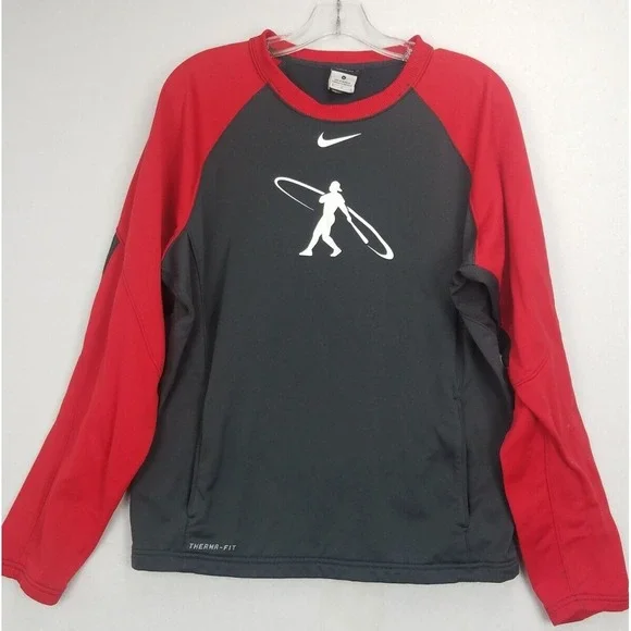 Nike‎ Therma-Fit Shirt Pullover Baseball Print Logo on Front