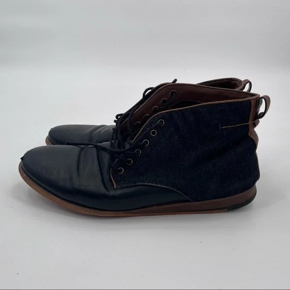 Call It Spring black leather boots shoes size 9.5