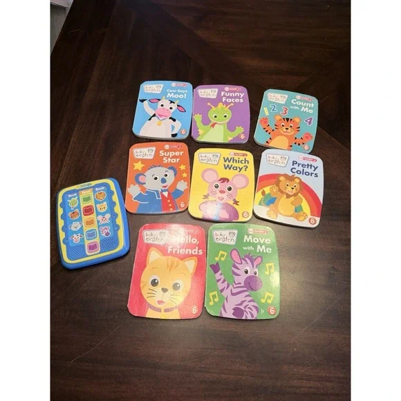 Me Reader Jr Baby Einstein Books and Electric Reader 8  books