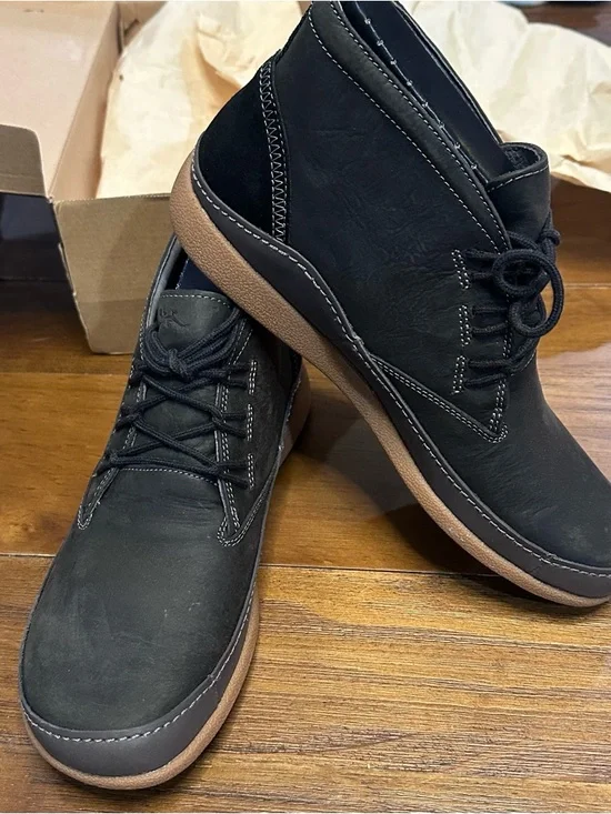 Chaco Montrose Chukka Boots Men’s 9‎ Nickel Gray Leather Casual Comfort NWT