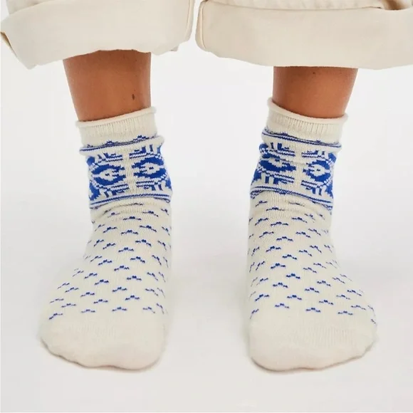 Free People Fair Isle Cashmere Socks