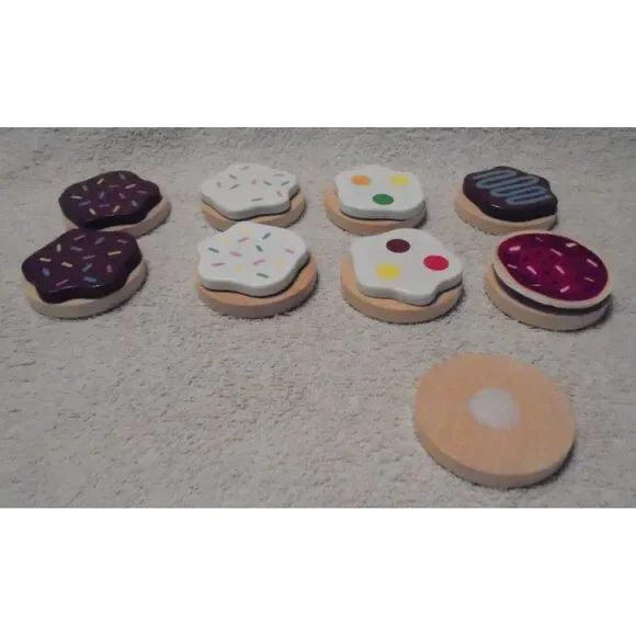 Melissa And Doug Wooden Slice And Bake Wooden Cookie Set REPLACEMENT‎ COOKIES