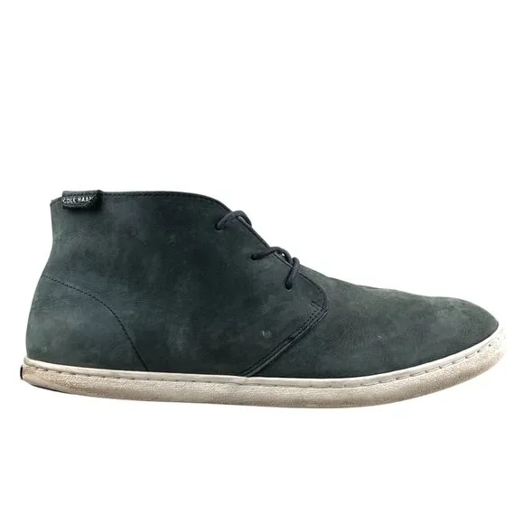 Cole Haan Men's Size 10.5M Pinch Maine Grand.OS Grey Leather Chukka Boots Shoes