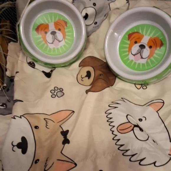 🐕Set of 2 🐕 puppy bowls