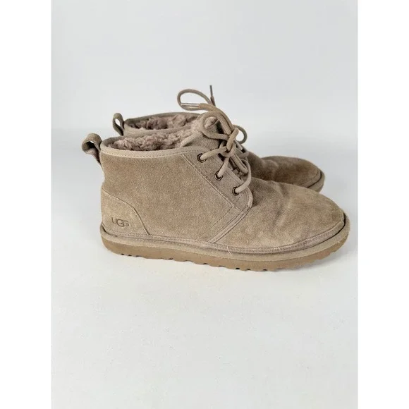 UGG Neumel Tan Suede Lace Up Chukka Boots Mens Size 9 3236