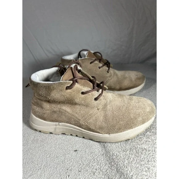 UGG 1125410K Chestnut Tan Suede Chukka Sneaker Boots Youth Size 4 Zip
