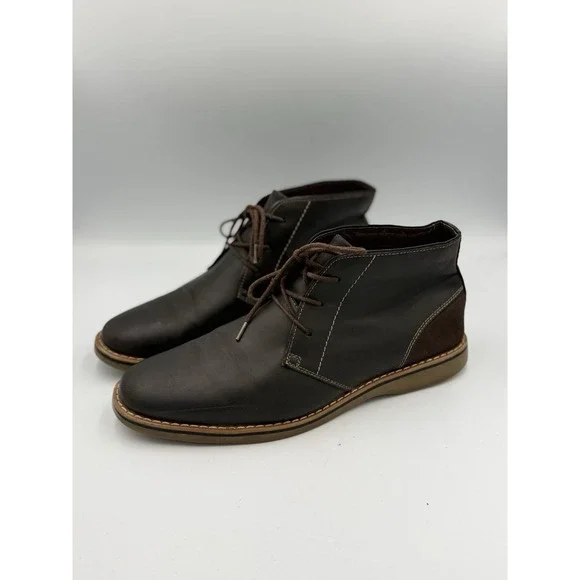 Madden Chukka Ankle Boots Men's Size 10M Lace Up Round Toe Brown Casual Classic