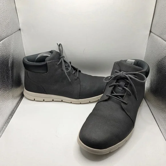 Timberland Hoverlite Mens Grey Leather Chukka Boots A4132 Size 10.5 Sneaker