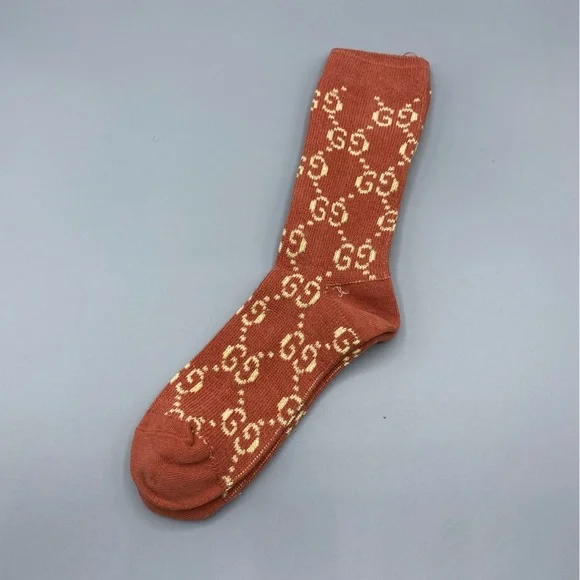 Gucci Red and Gold GG Pattern Socks​​