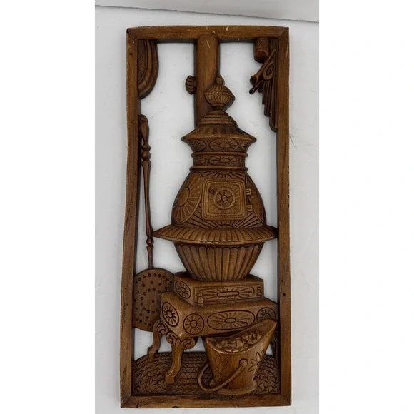 Vintage Burwood Colonial Hearth Kitchen Wall Plaque Homestead Decor