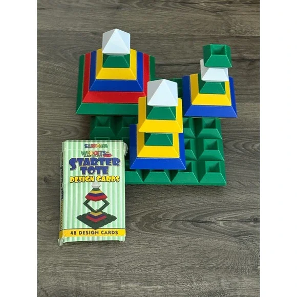 Wedgits Building Blocks Starter Tote Set and Transparent Blocks‎