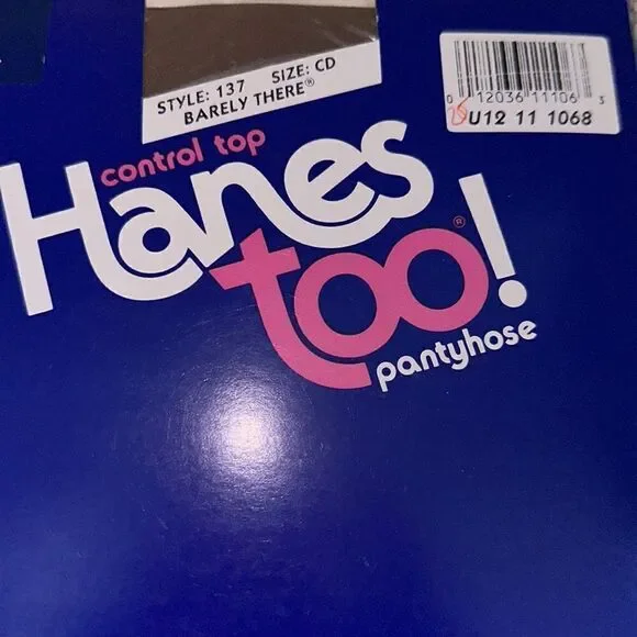 Hanes Too! Barely There Pantyhose!