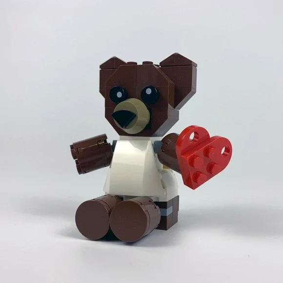 LEGO In Store Adult Valentines Teddy Bear Build 2020 Brown Bear Heart 67‎ pcs.