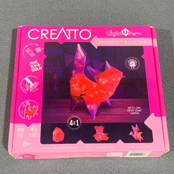 KItty Light Up Crafting Kit Starlight Kitty & Cutie Crew Cat‎ Toy 4 in 1 8+ Gift
