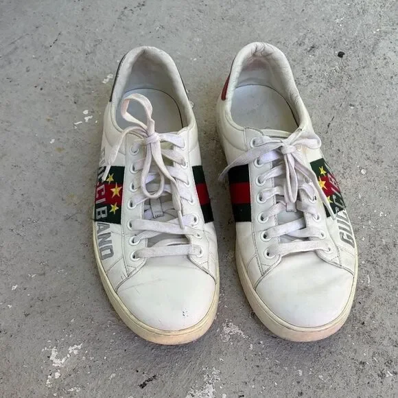 Gucci ace men’s sneakers with Gucci band star logo