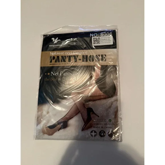 Black Fishnet Panty Hose‎ Womens Elegant Net Tights