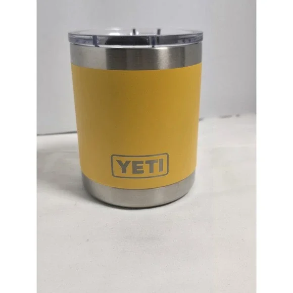 YETI Rambler 10 oz LOWBALL Magslider Limited Edition‎ Retired ALPINE YELLOW