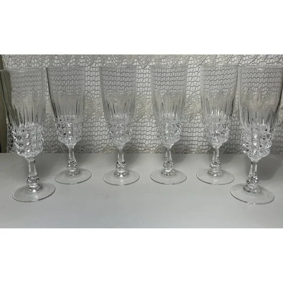 Cristal d'Arques Pompadour Champagne Flute 7